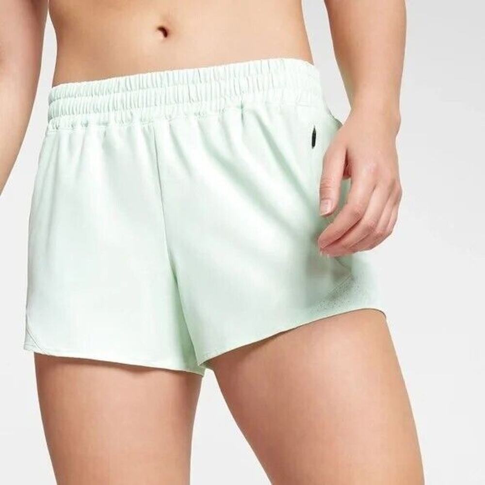 1057 NWT CALIA Womens Mid Rise Infinity Run Short 3" Inseam Relax Fit Pistachio